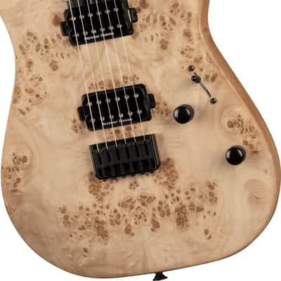 Charvel Pro-Mod DK24 Electric Guitar. HH HT E Mahogany with Poplar Burl, Ebony Fingerboard, Desert Sand image 5