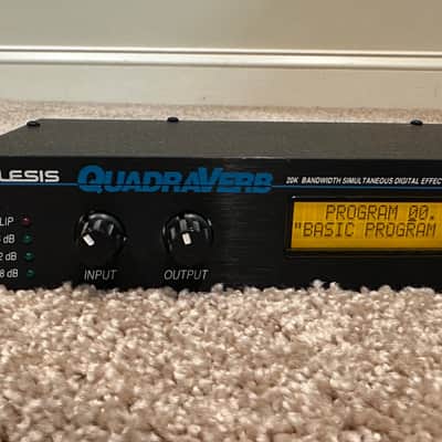 Alesis QuadraVerb 20k Bandwidth Simultaneous Digital Effects Processor 1990s - Black image 2