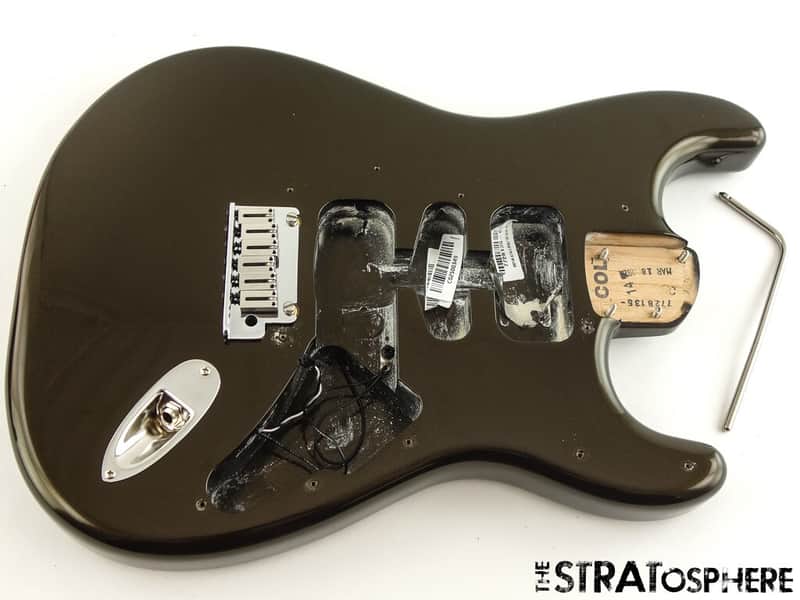 Fender American Ultra II Stratocaster Strat BODY w/ HARDWARE, USA Texas Tea image 1