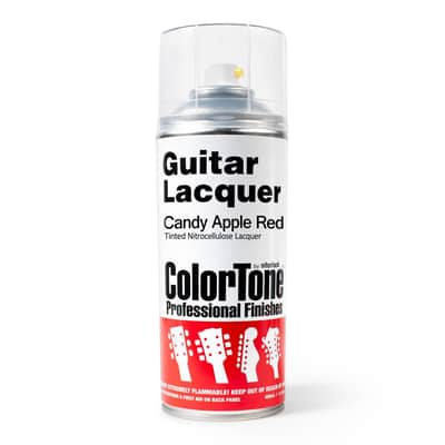 Colortone Aerosol Guitar Lacquer Spray, Candy Apple Red, Classic Fender Color image 2