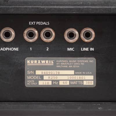 Kurzweil K250 Workstation Sampler/Sequencer Keyboard Owned by Lyle Mays #32749 image 15