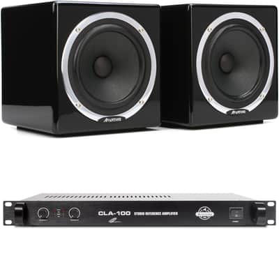Avantone Pro MixCube Reference Monitors (Pair) with CLA100 Studio Reference Amplifier - Black image 1