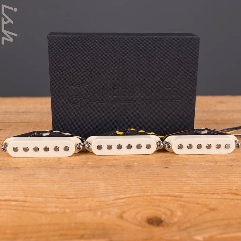 Lambertones "The Triple Shot" Single Coil SSS Pickup Set-Aged White image 1