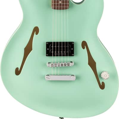 Mint Fender Tom DeLonge Starcaster Satin Surf Green Rosewood Fingerboard image 1