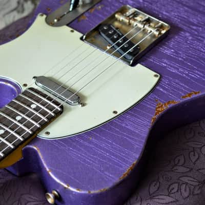 Fender Telecaster American Performer Relic 2019 Lavander Purple Sparkle Duncan Tele Stack image 21
