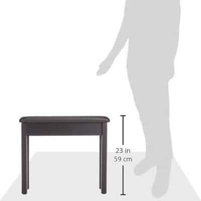 Yamaha BB1 Padded Wooden Piano Bench - Black image 2