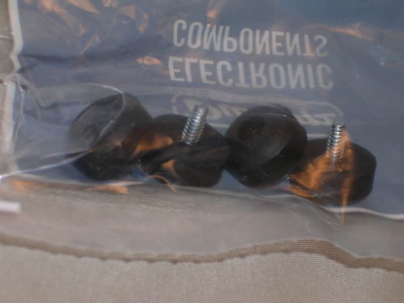 Dunlop ECB151 Wah Pedal Rubber Feet w/ Screws (Set of 4) image 1