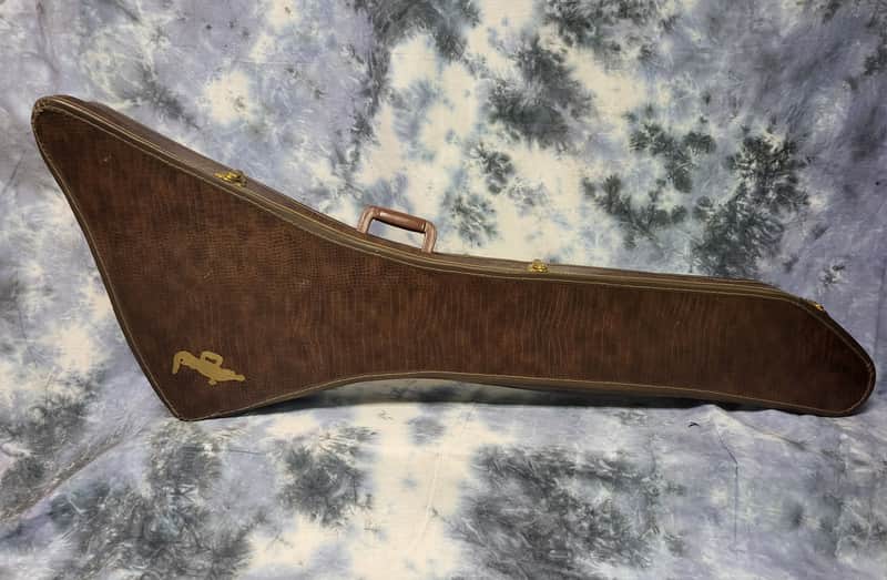 Vintage 1977 D'Andrea Z Explorer Alligator Look Soft Shell Guitar Case Warranty Card Candy image 1