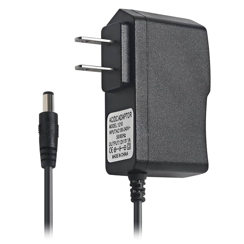 DMX Controller 12V DC Power Adapter, 12V Guitar Pedal Power Supply, 12 Volt 1000mA Charger Cord for Piano Keyboard, Guitar Effects Pedals Adapter Center Negative image 1