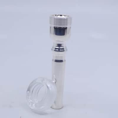 ACB TA1 Trumpet Mouthpiece with a Clear Acrylic Rim - Silver/Acrylic image 2