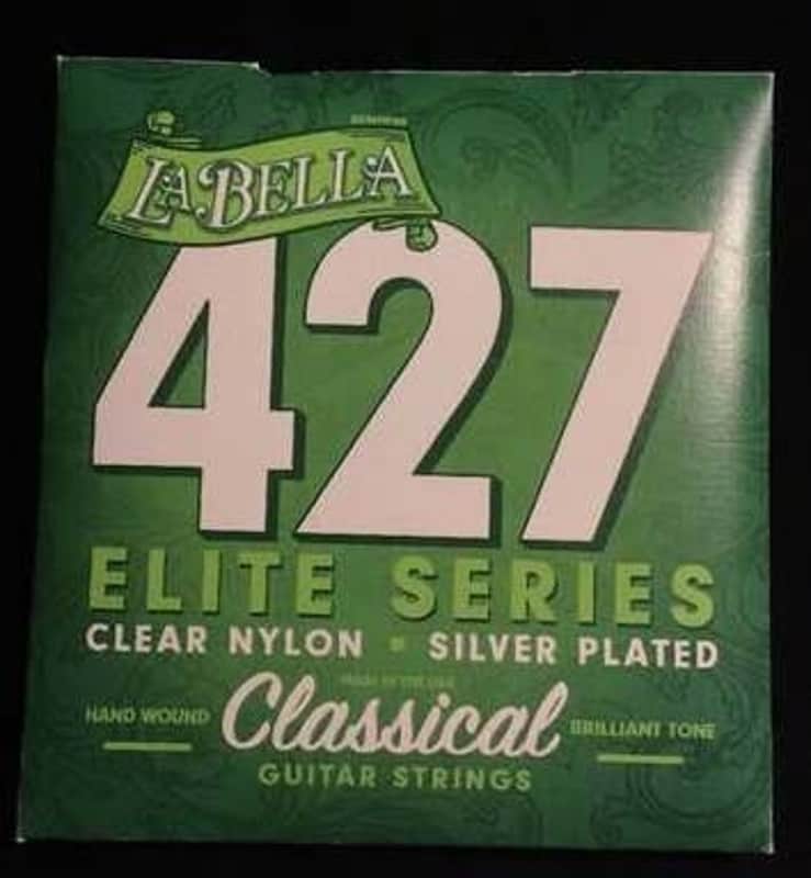 La Bella Strings - Elite Classical - Clear Nylon/Silver Plated 28-41 image 1