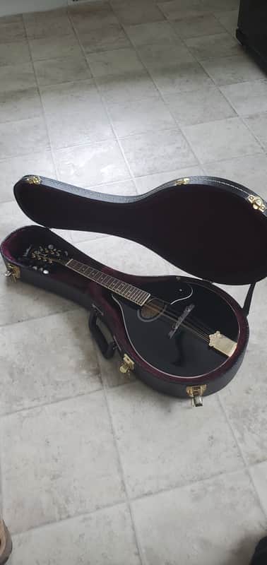 Washburn M1SDLB Bluegrass Series A-Style Mandolin 2010s - Black image 1