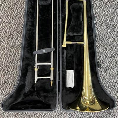 Jupiter Model JSL-432L Lacquered Brass Trombone with Case and Mouthpiece image 1