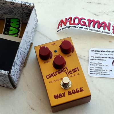 Way Huge WM20 Smalls Conspiracy Theory with ANALOG MAN diodes Professional Overdrive - Gold Klon Centaur image 9