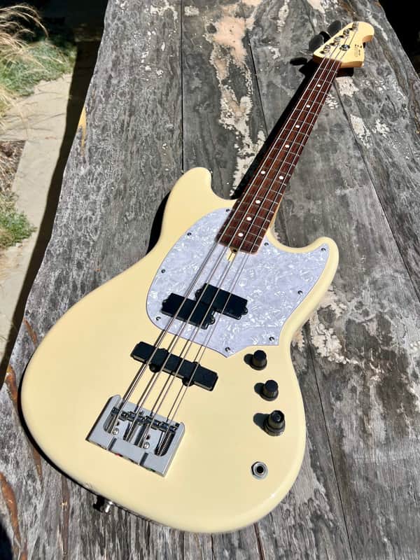 RARE Japanese Import Atelier Z Baby Z PJ4 - Custom Shop Mustang Bass - White image 1