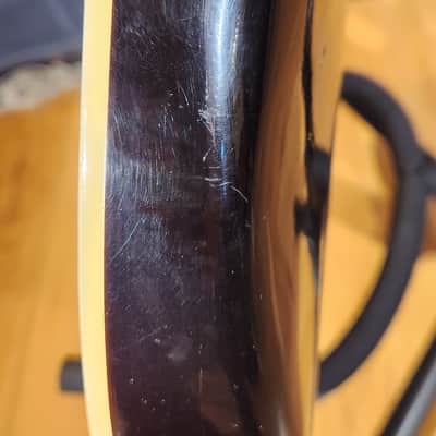 Vintage 1980s Hondo HL737 Singlecut LEFTY Sunburst image 12