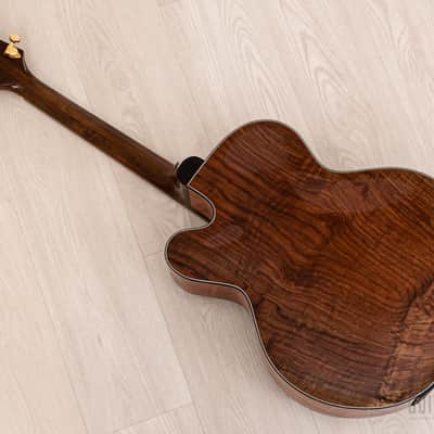 Harvey Leach Cutaway Archtop 17" Carved Acoustic Electric Guitar Sunburst w/ Benedetto, Case image 13