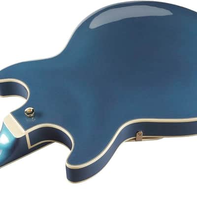 Ibanez AMH90PBM Artcore Expressionist Semi-Hollow Guitar, Prussian Blue Metallic image 13