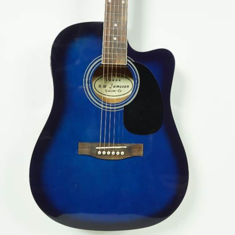R.W. JAMESON ACOUSTIC ELECTRIC Acoustic Guitar Blue image 1