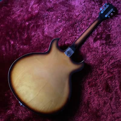 c.1968- Firstman /Burns S2-A Broadway Series Hollow Body MIJ Vintage Guitar “Sunburst” image 11