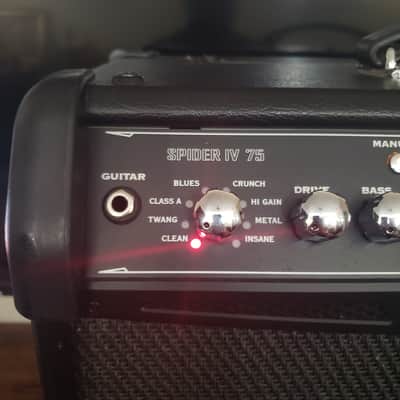 Line 6 Spider IV 75 75-Watt 1x12" Digital Modeling Guitar Combo 2009 - 2016 - Black image 2