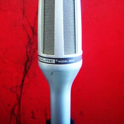 Vintage 1980's Shure SM59 dynamic cardioid microphone Low Z USA w mic clip & pouch SM58 SM54 SM53 image 10