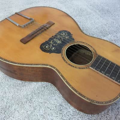 Vintage 1920s Regal Vega Parlor Acoustic Guitar Ditson Lakeside Washburn Rare image 5