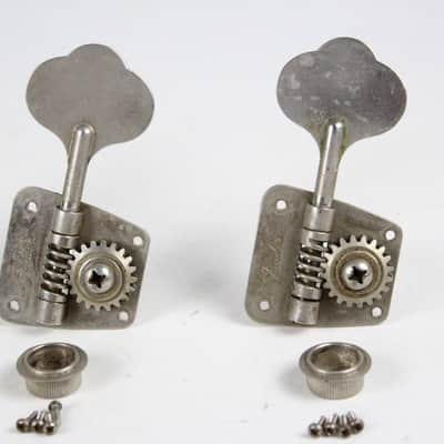 1968-1972 Vintage Fender Jazz/Telecaster/Precision Bass PBass ~NICKEL TUNERS~ Set of 3 1969,1970,1971 image 4