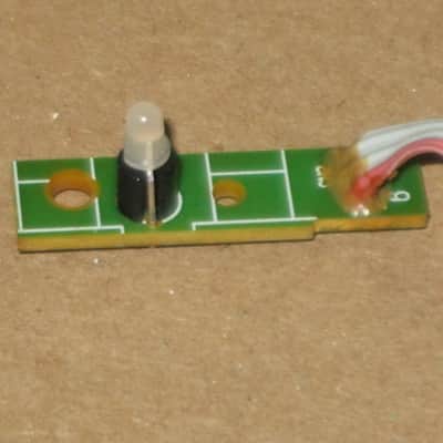 very lightly used genuine BOSS LED (has white bulb that lights RED) from BF-3 Flanger (NO pedal included) on very small green rectangle shape circuit board with three wire ribbon (genuine Boss item)  2000s to 2020s (specifically from 2018) image 15