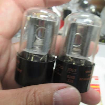 perfect match pair philco  RCA 6sn7 gtb 1950 image 5