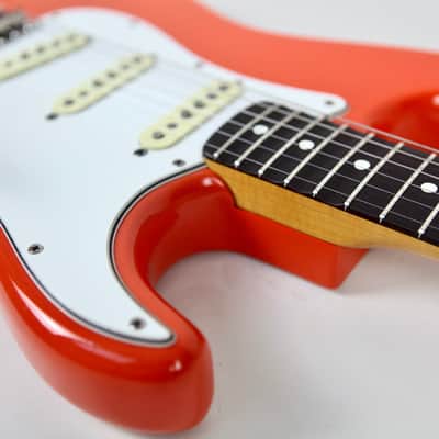 Squier by Fender SST-45 Fiesta Red(FRD) 1983 JV Serial FujiGen MIJ Stratocaster, SQ-4 Alnico PU image 7