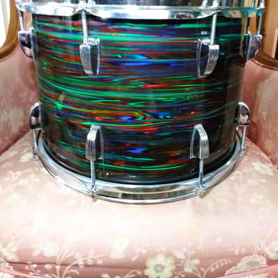 Ludwig 10x14 Tom 1976 - Psychedelic Red image 3