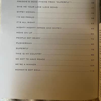 Curtis Mayfield - Guitar Songbook - Guitar Tab / Tablature Book image 3