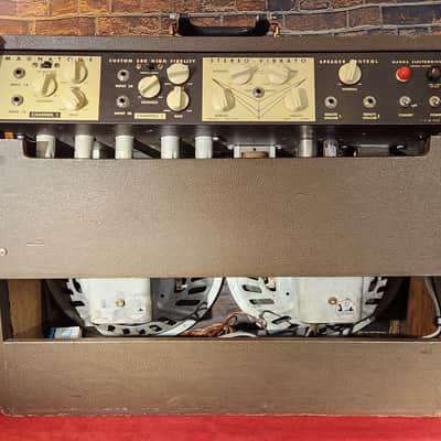 Vintage 1950s Magnatone Model 280 Custom 200 Series 2-Channel 50-Watt 2x12" Guitar Combo image 11