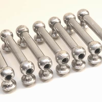 (7) Original Ludwig Nickel Plated Tube Lugs for Wood Shell Snare Drum, Set of Seven, 2  7/16" Length, Mounting Hardware / 1920s-30s image 3