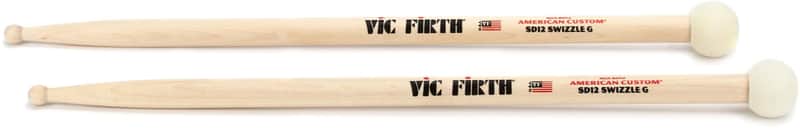 Vic Firth American Custom Drumsticks - SD12 Swizzle General (5-pack) Bundle