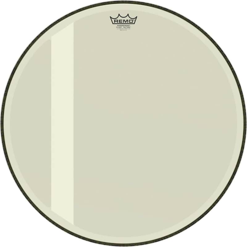 Remo Powerstroke 3 Felt Tone Hazy Bass Drumhead, 22" (P3102200FLT)