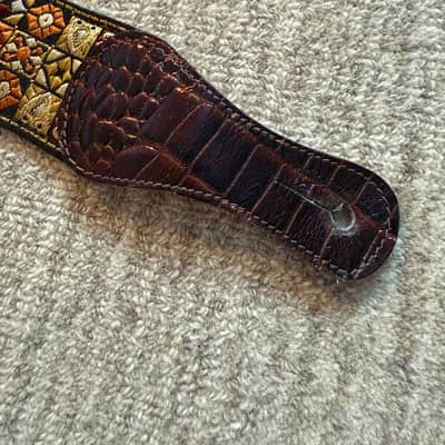 Late 1960s Fender Woven Strap Brown Rare image 5