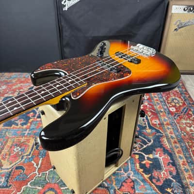 1962 Fender Jazz Bass Reissue Vintage Collection 3 Tone Sunburst Model JB62-70US - 2002-2004 image 12