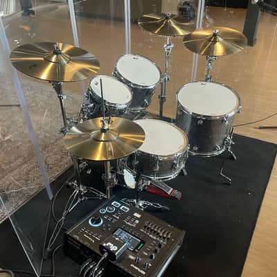 DW DWe Acoustic/Electronic Convertible 10/12/16/22/6.5x14" 5pc Drum Kit with Electronic Cymbals & Hardware 2023 - Present - White Marine Pearl image 5