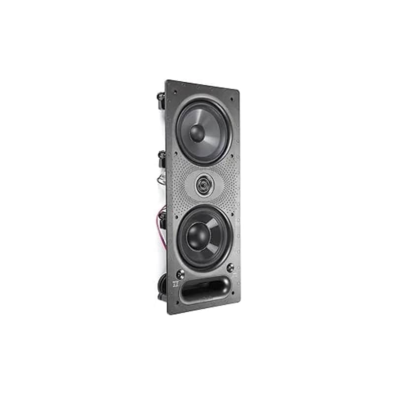 Polk Audio Vanishing Series 265-LS In-Wall 3-Way Loudspeakers | 4 Speakers | Rotating Cam System for Easy Installation | White Grilles image 1