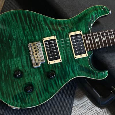 1996 PRS Custom 24 Electric Guitar Emerald Green + OHSC image 2