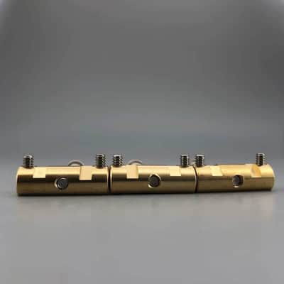 3pcs In Tune Guitar Tele Telecaster Style Bridge Saddles, Brass Materiel image 6