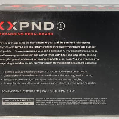D'Addario XPND 1: Expanding Pedalboard; Black (2022 - Present) image 8