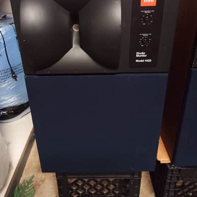 Pair of (2) JBL 4425 Vintage Studio Monitor Speakers - Wood Grain Cabinets image 3