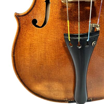 Vintage 4/4 Violin Outfit – One-Piece Flamed Maple Back – Warm Resonant Tone – Bow & Case – Ready to Play - Video image 15