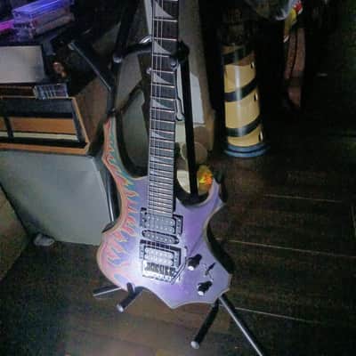 Glarry FLAME GUITAR 2025 - Deep green with shift purple metal flake image 4