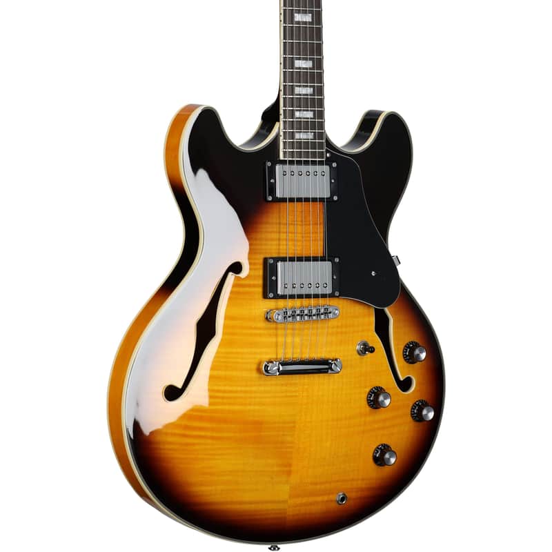 Sire Larry Carlton H7 Semi-hollowbody Electric Guitar, Vintage Sunburst image 1