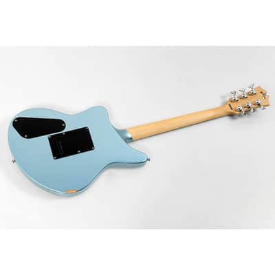 D'Angelico Premier Series Bedford SH Limited-Edition Electric Guitar with Tremolo Regular Ice Blue Metallic image 2