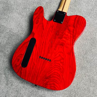 2000s Fernandes TE-85T Ash Telecaster MIJ - Takuya Signature Japan Transparent Red image 8